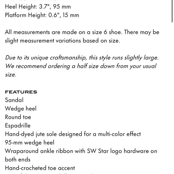 SOLD!!! BRAND NEW IN BOX STUART WEITZMAN RED ESPADRILLES - Picture 8 of 8